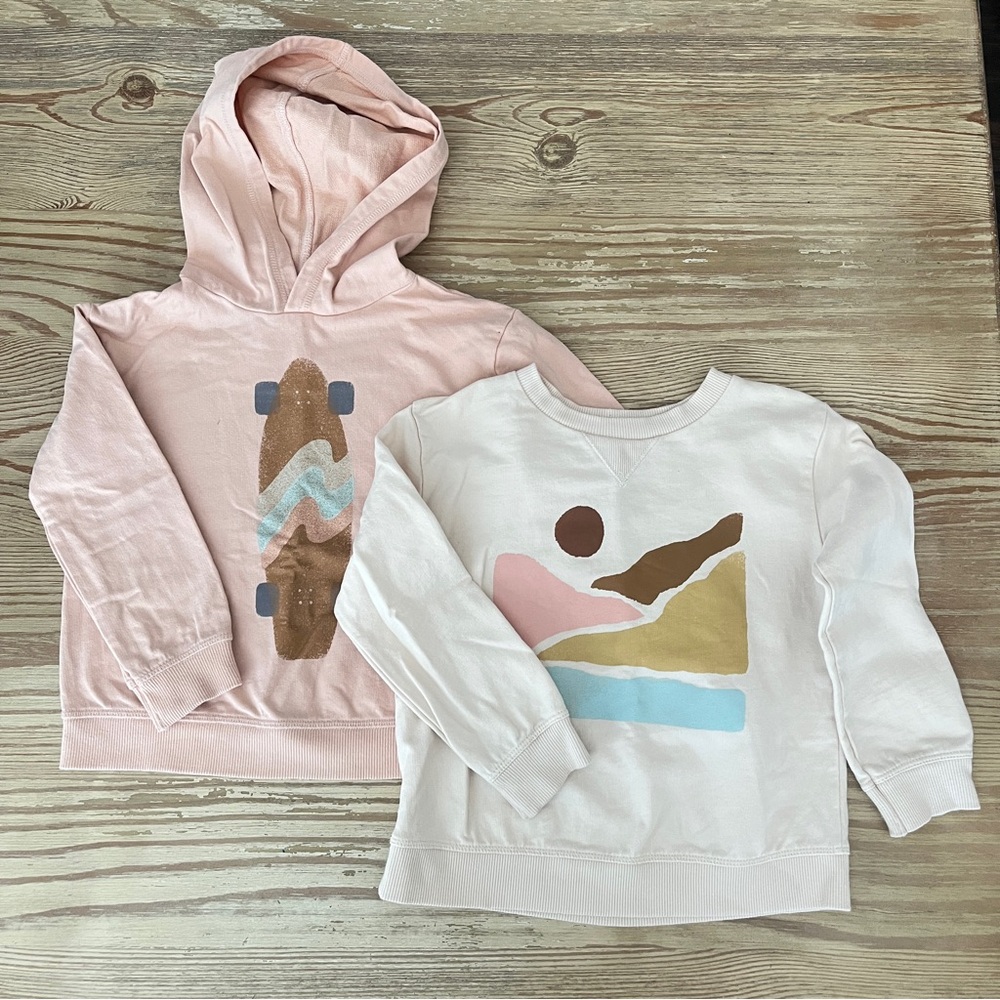 Little Co. by Lauren Conrad Graphic Hoodie and Sweatshirt Set.